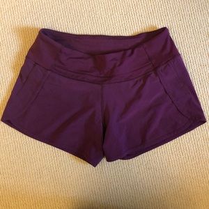 Lululemon Run Times Shorts, Size 6, Marvel